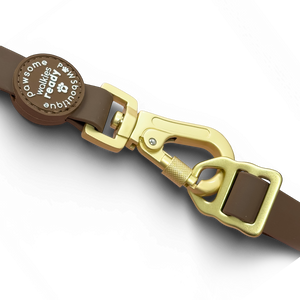 Double Ended Lead - Walkies Ready® Chocolate Brown