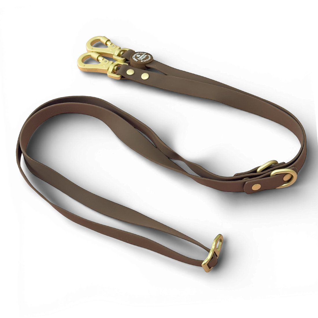 Double Ended Lead - Walkies Ready® Chocolate Brown
