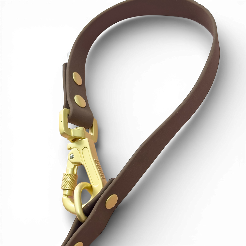 Double Ended Lead - Walkies Ready® Chocolate Brown