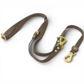 Double Ended Lead - Walkies Ready® Chocolate Brown