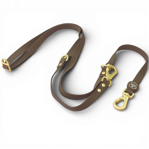 Double Ended Lead - Walkies Ready® Chocolate Brown