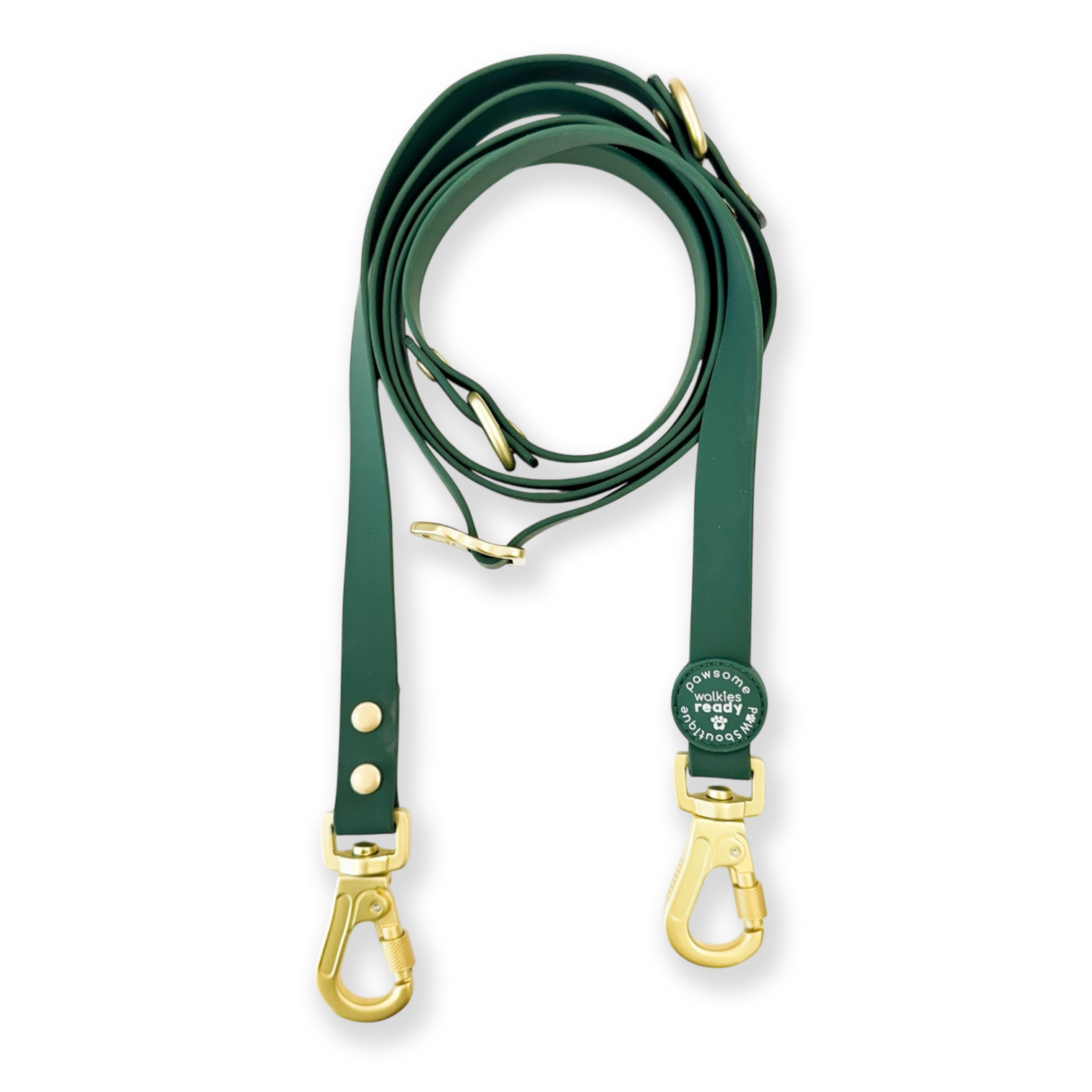 Double Ended Lead - Walkies Ready® Forest Green