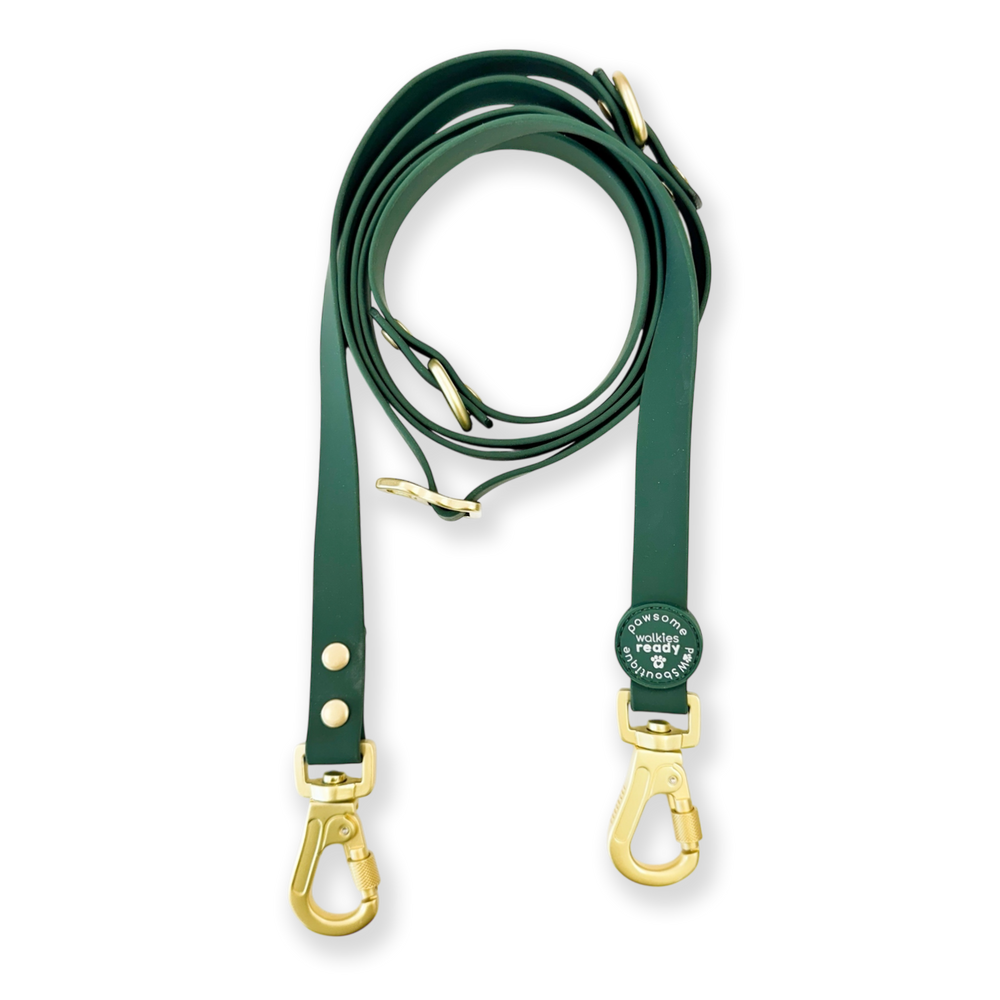 Double Ended Lead - Walkies Ready® Forest Green