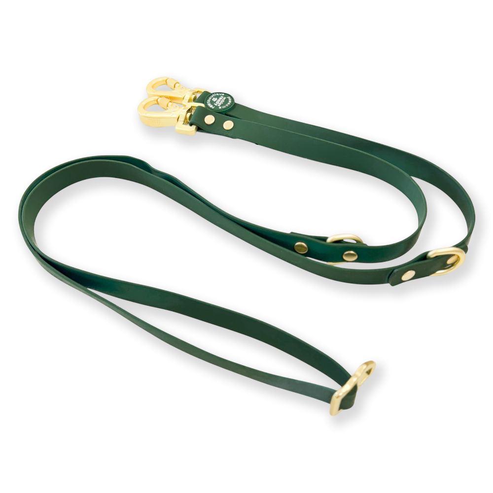 Double Ended Lead - Walkies Ready® Forest Green