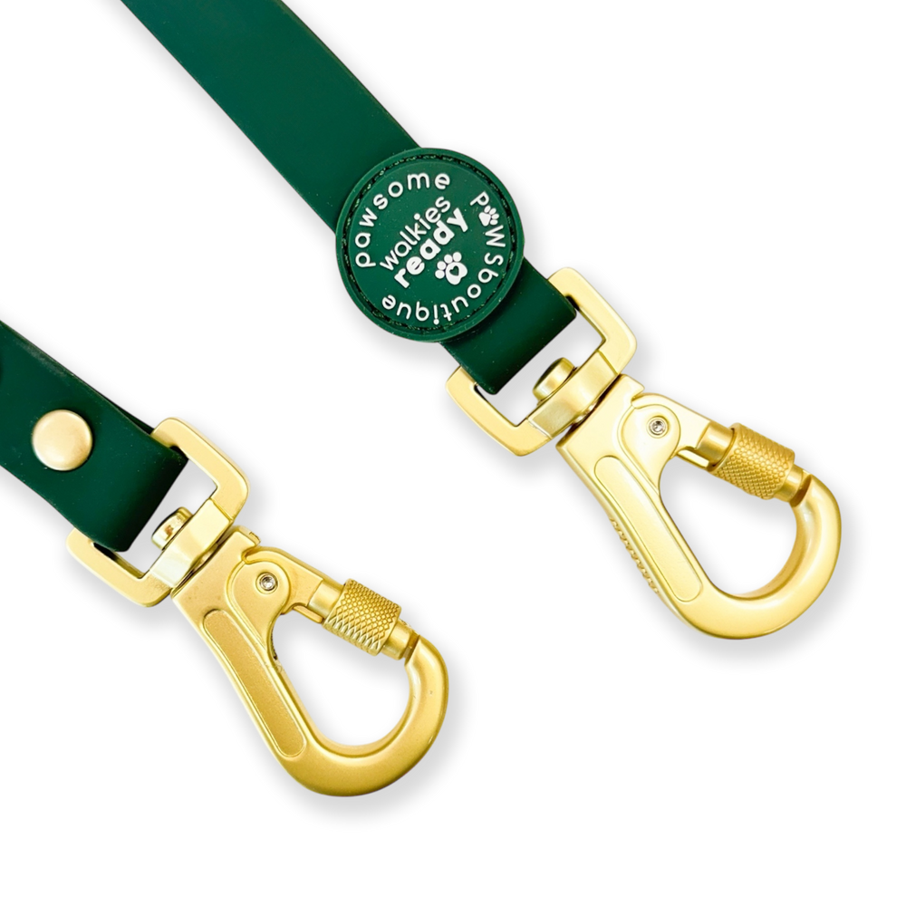 Double Ended Lead - Walkies Ready® Forest Green