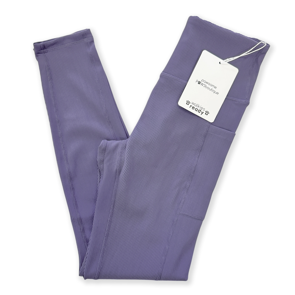 Ribbed Leggings - Indigo