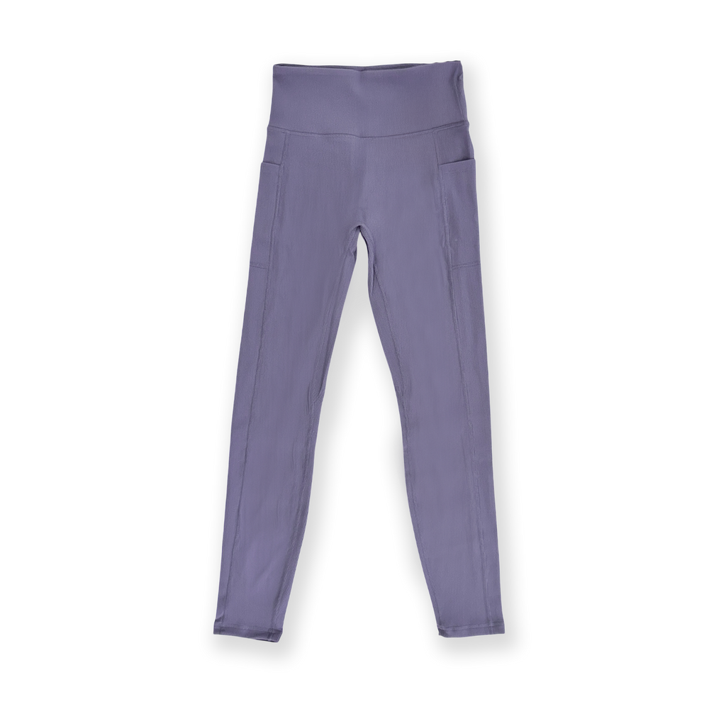 Ribbed Leggings - Indigo