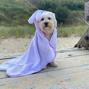 Disney© Hooded Microfibre Towel - Bambi + Friends Lilac