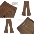 Flared Leggings - Brown
