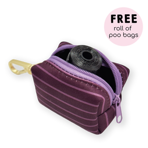 Poo Bag Holder - Walkies Ready® Plum