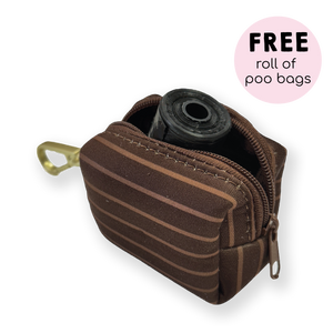 Poo Bag Holder - Walkies Ready® Chocolate Brown