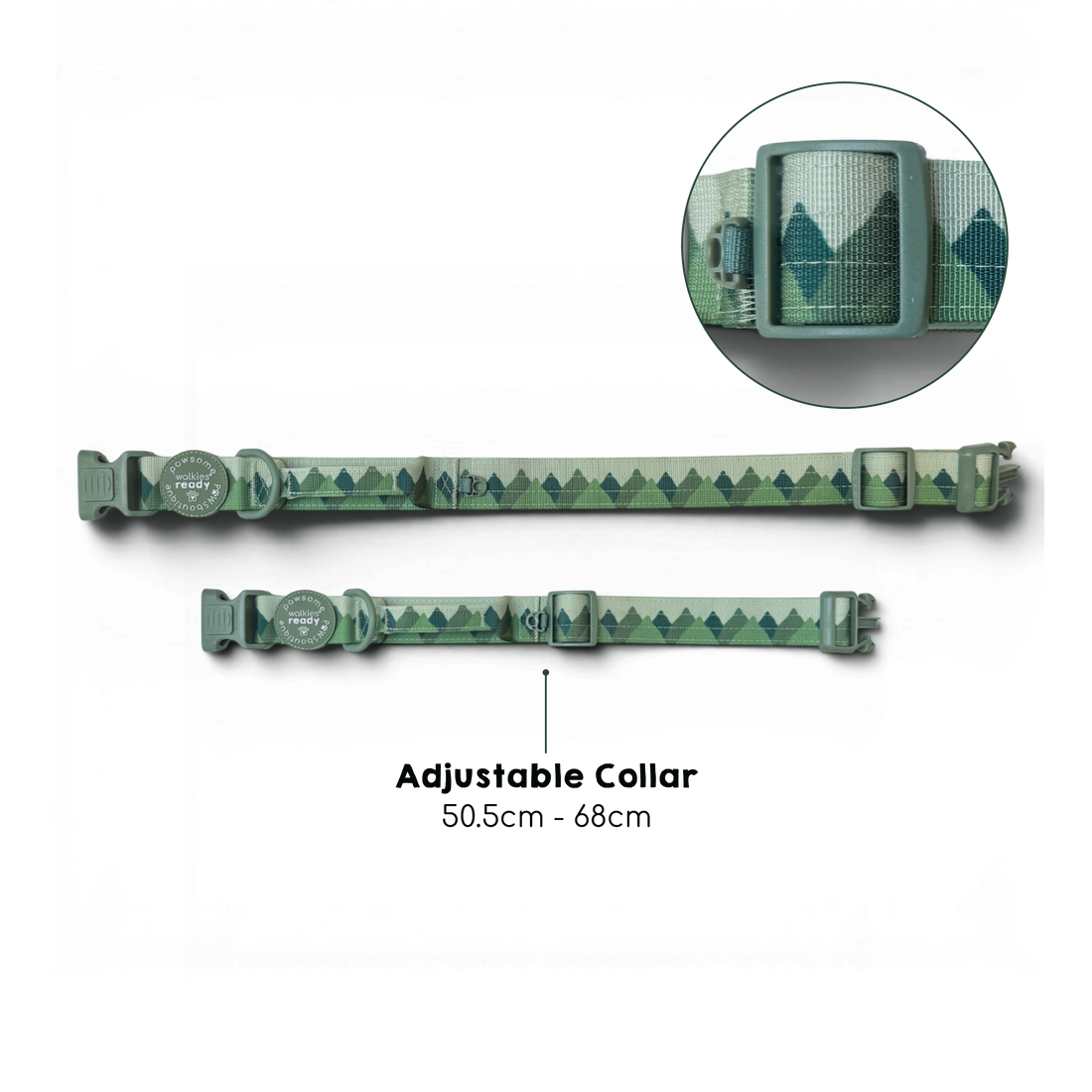 Adventure Collar - Forest Green (Size Large Only)