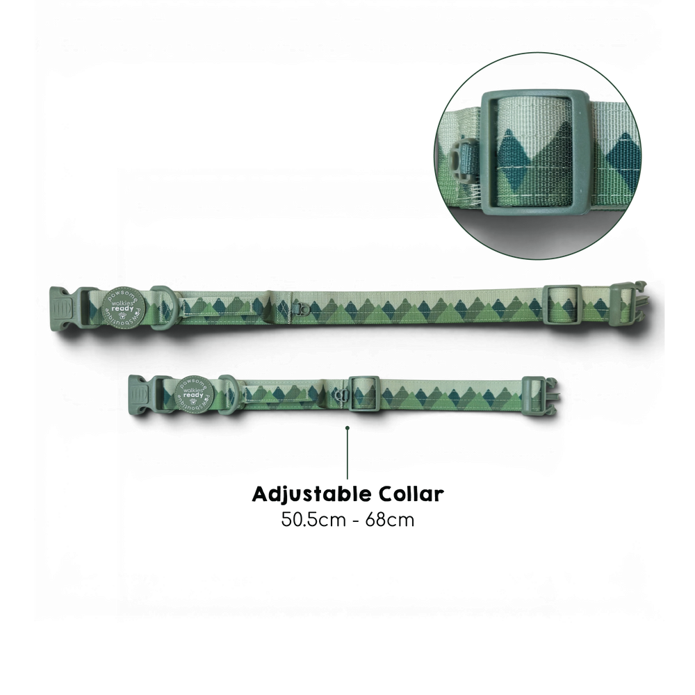 Adventure Collar - Forest Green (Size Large Only)