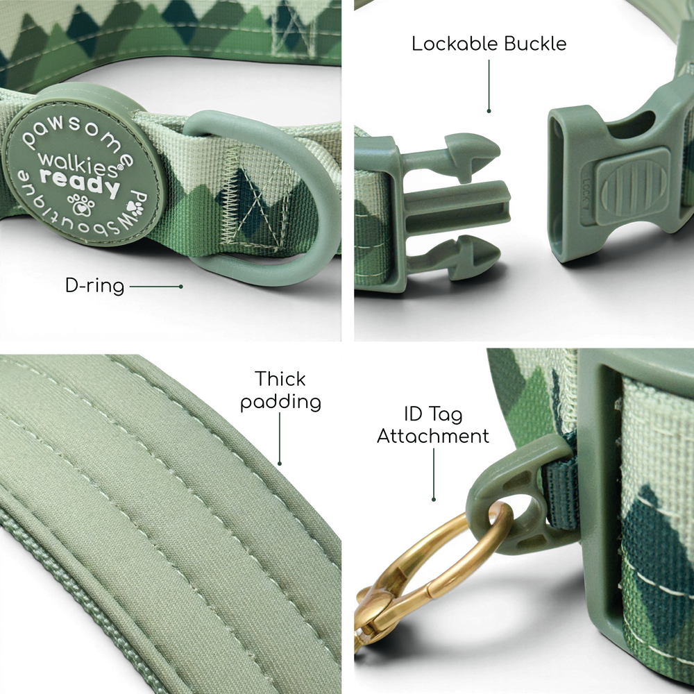 Adventure Collar - Forest Green (Size Large Only)