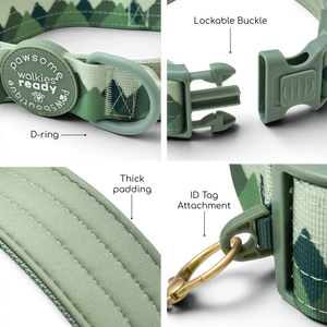 Adventure Collar - Forest Green (Size Large Only)