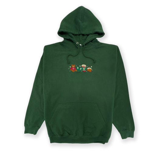 Hoodie - Snuggle Season - Forest Green