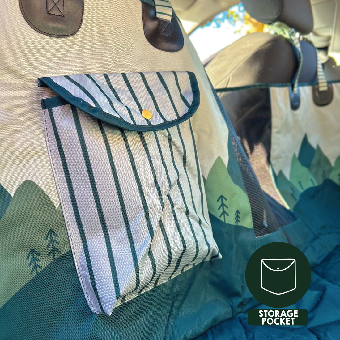 Car Seat Cover - Walkies Ready® Forest Green