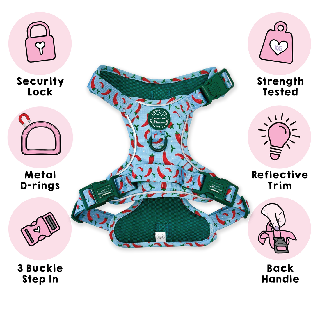 Tough Trails™ Harness - Stay Spicy