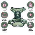 Tough Trails™ Harness - Walkies Ready® Forest Green