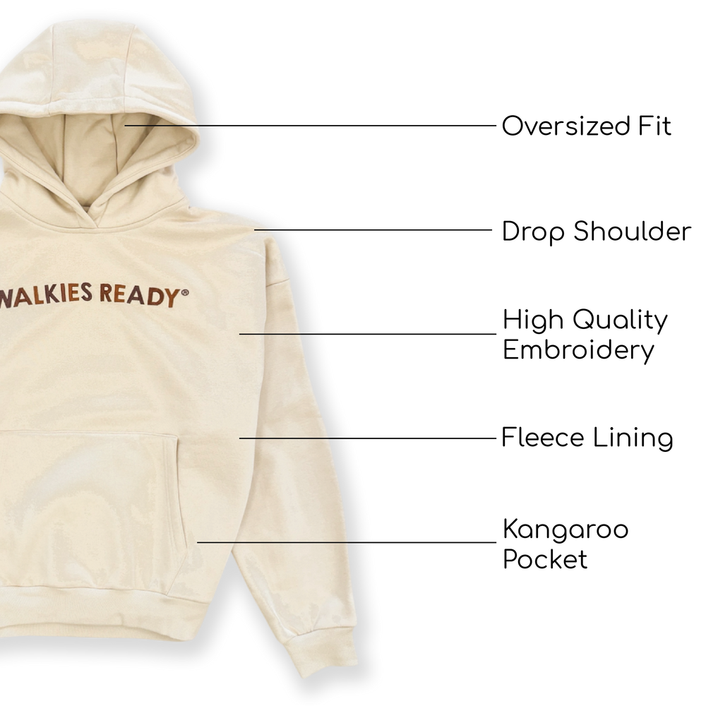 Hoodie - Walkies Ready® Cream