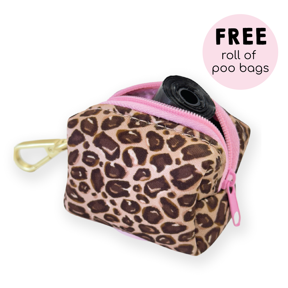 Poo Bag Holder - Leopard Print