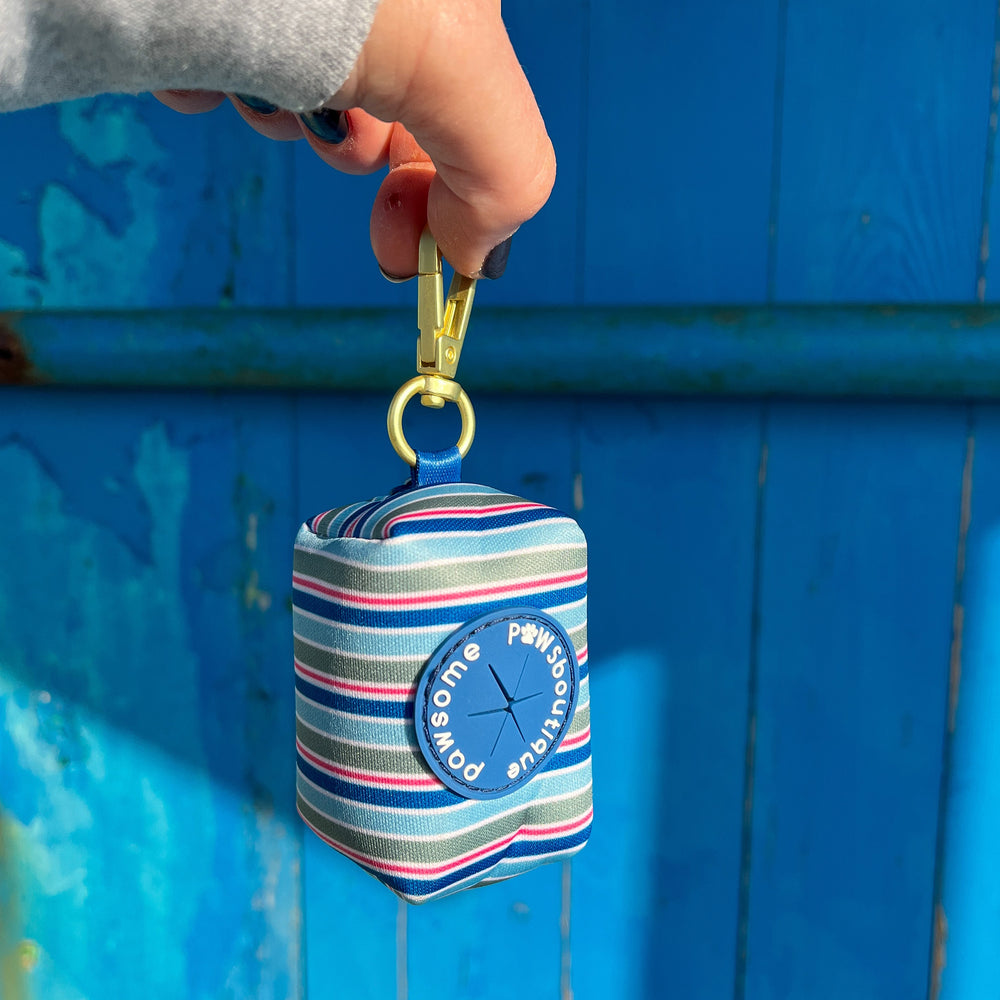 Poo Bag Holder - Sailor Stripes