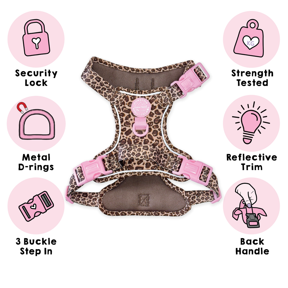Tough Trails™ Harness -  Leopard Print
