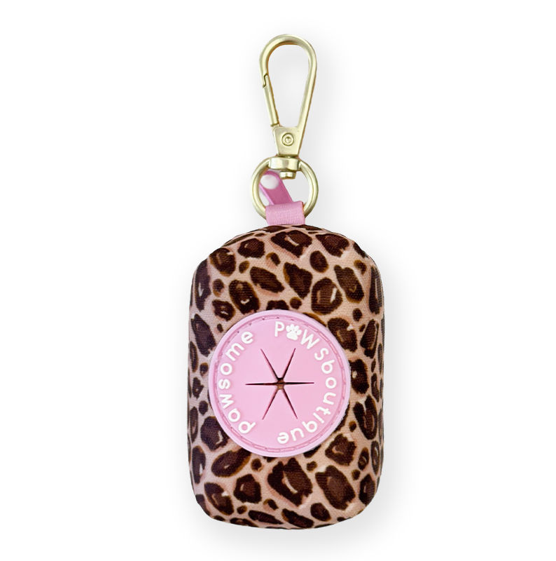 Poo Bag Holder - Leopard Print