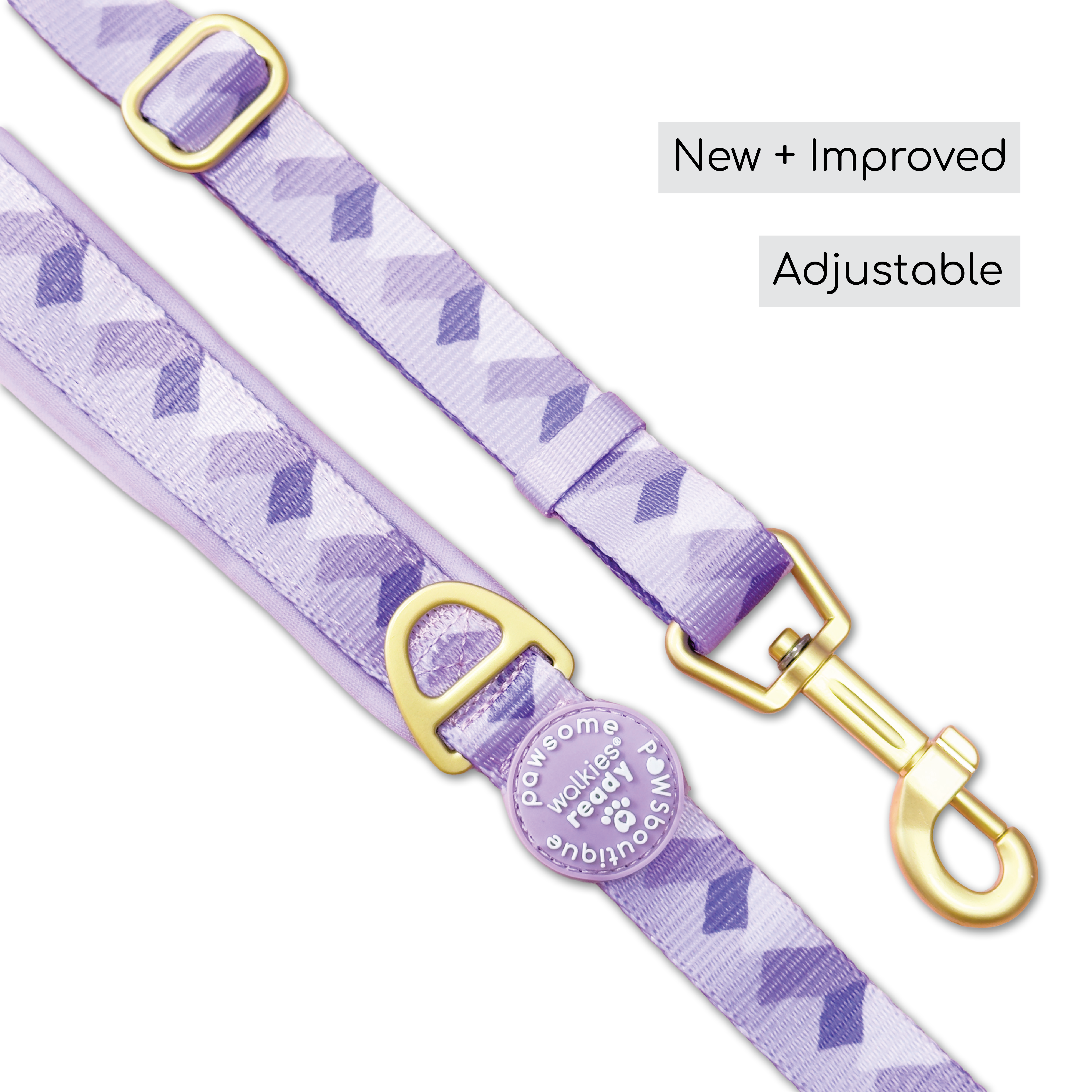 AdjustFit Lead - Walkies Ready® Lavender Lilac