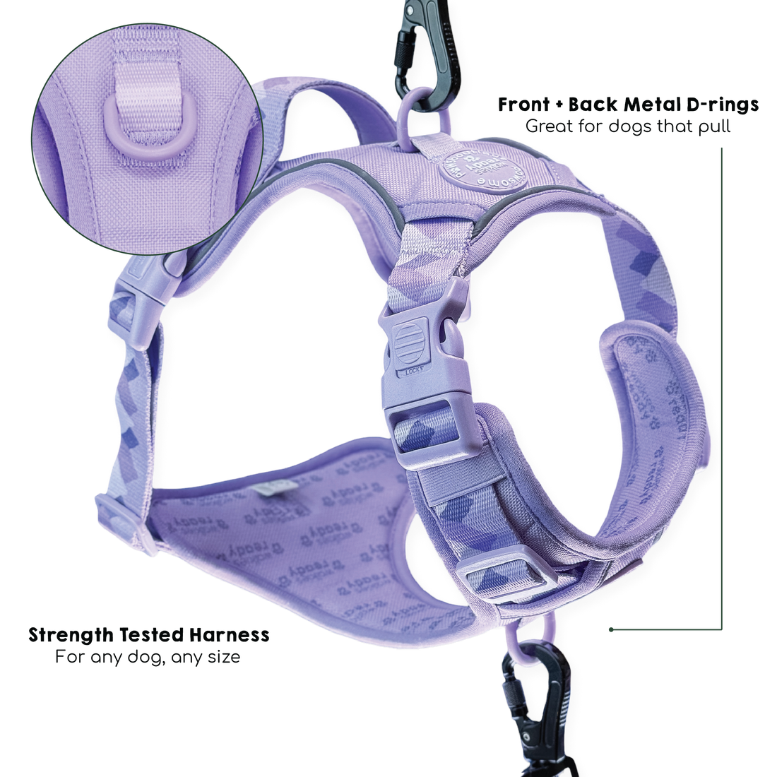 Tough Trails™ Harness - Walkies Ready® Lavender Lilac