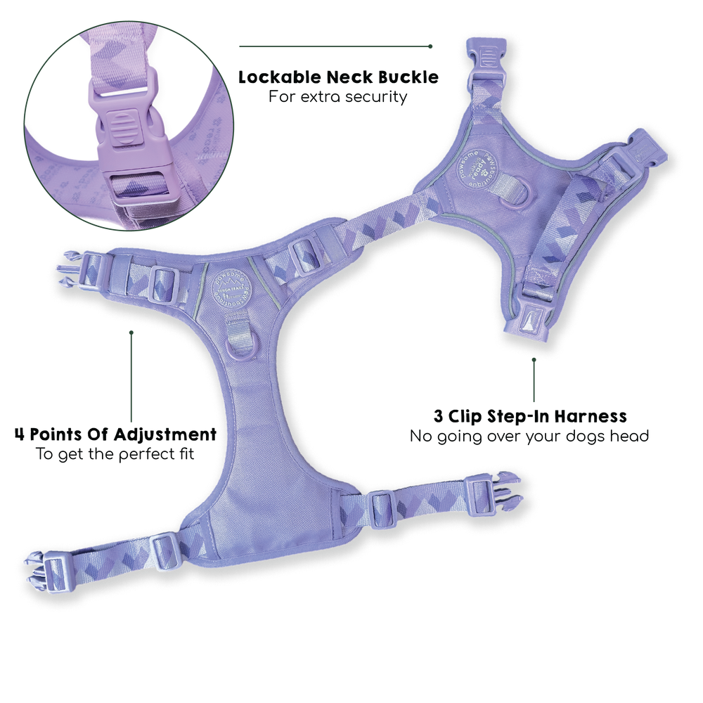 Tough Trails™ Harness - Walkies Ready® Lavender Lilac