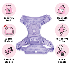 Tough Trails™ Harness - Walkies Ready® Lavender Lilac