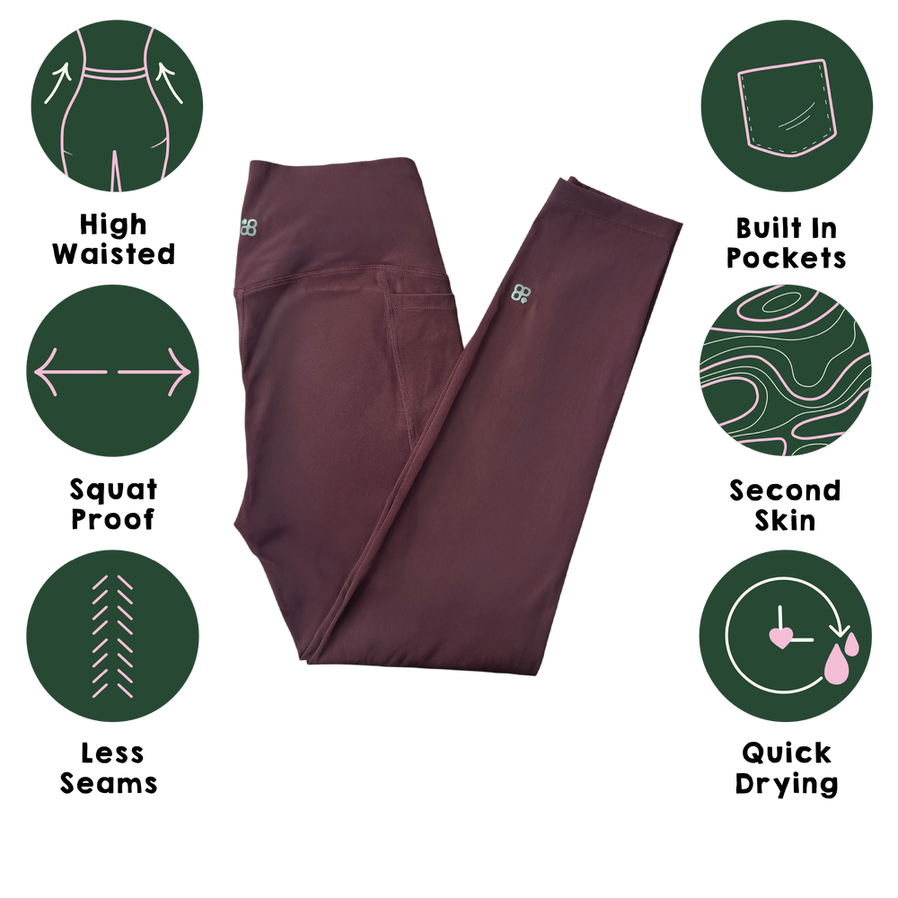 Lite Leggings - Mulberry