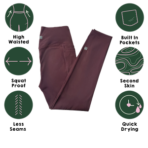 Lite Leggings - Mulberry