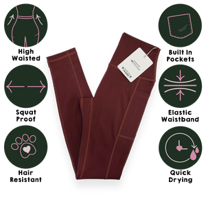 Walkies Ready® Leggings - Mulberry