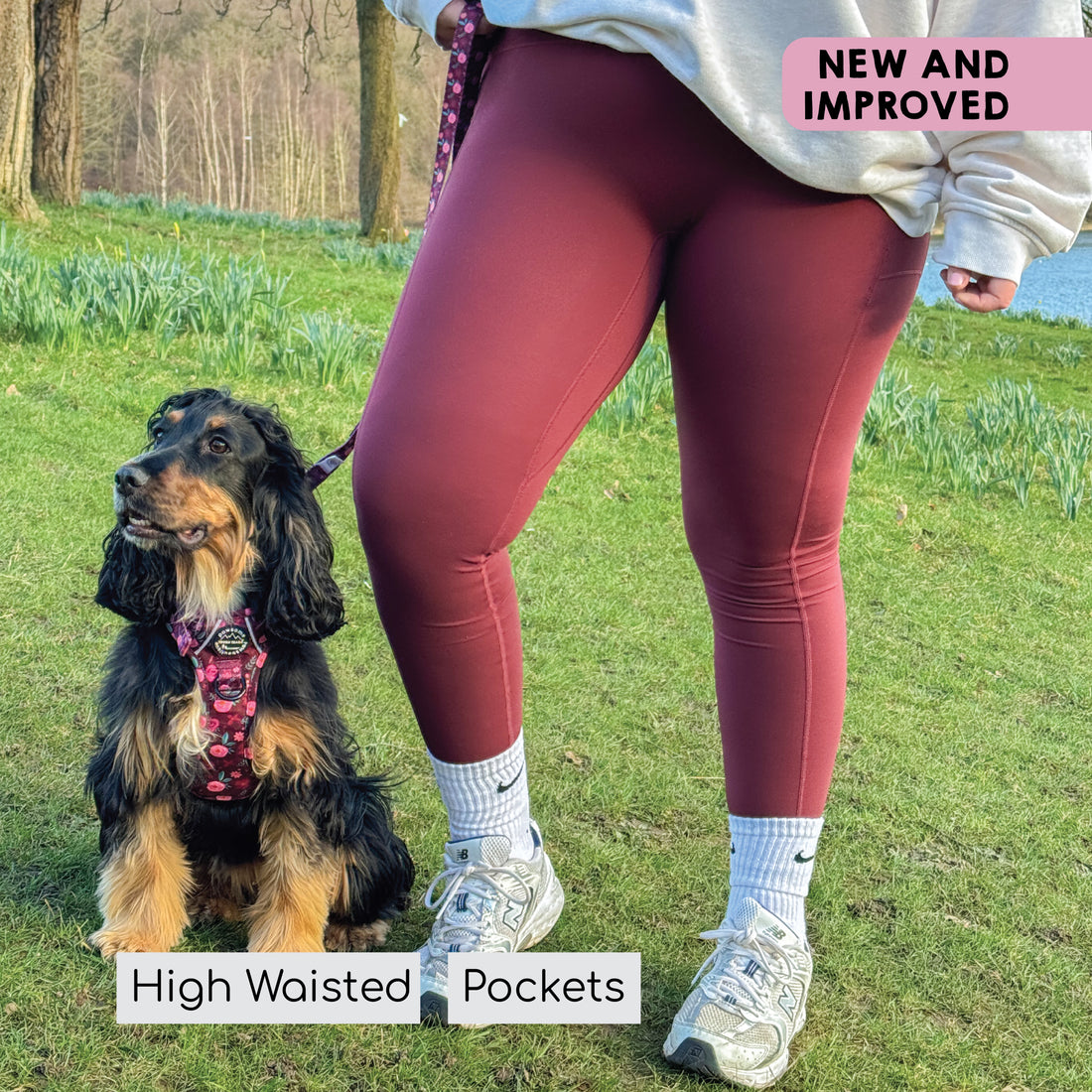 Mulberry Leggings & Charcoal/Pink Fleece Bundle