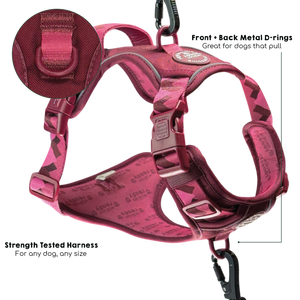 Tough Trails™ Harness - Walkies Ready® Mulberry