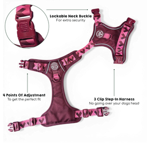 Tough Trails™ Harness - Walkies Ready® Mulberry