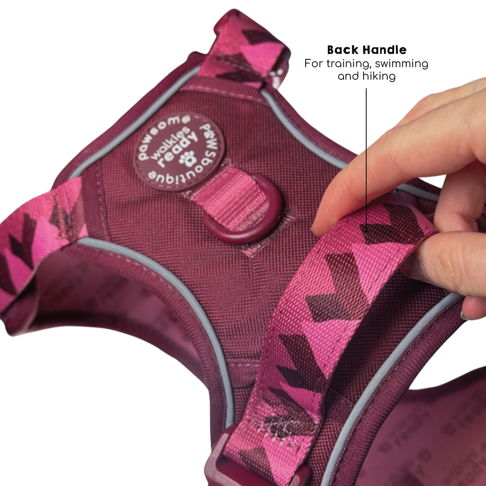 Tough Trails™ Harness - Walkies Ready® Mulberry
