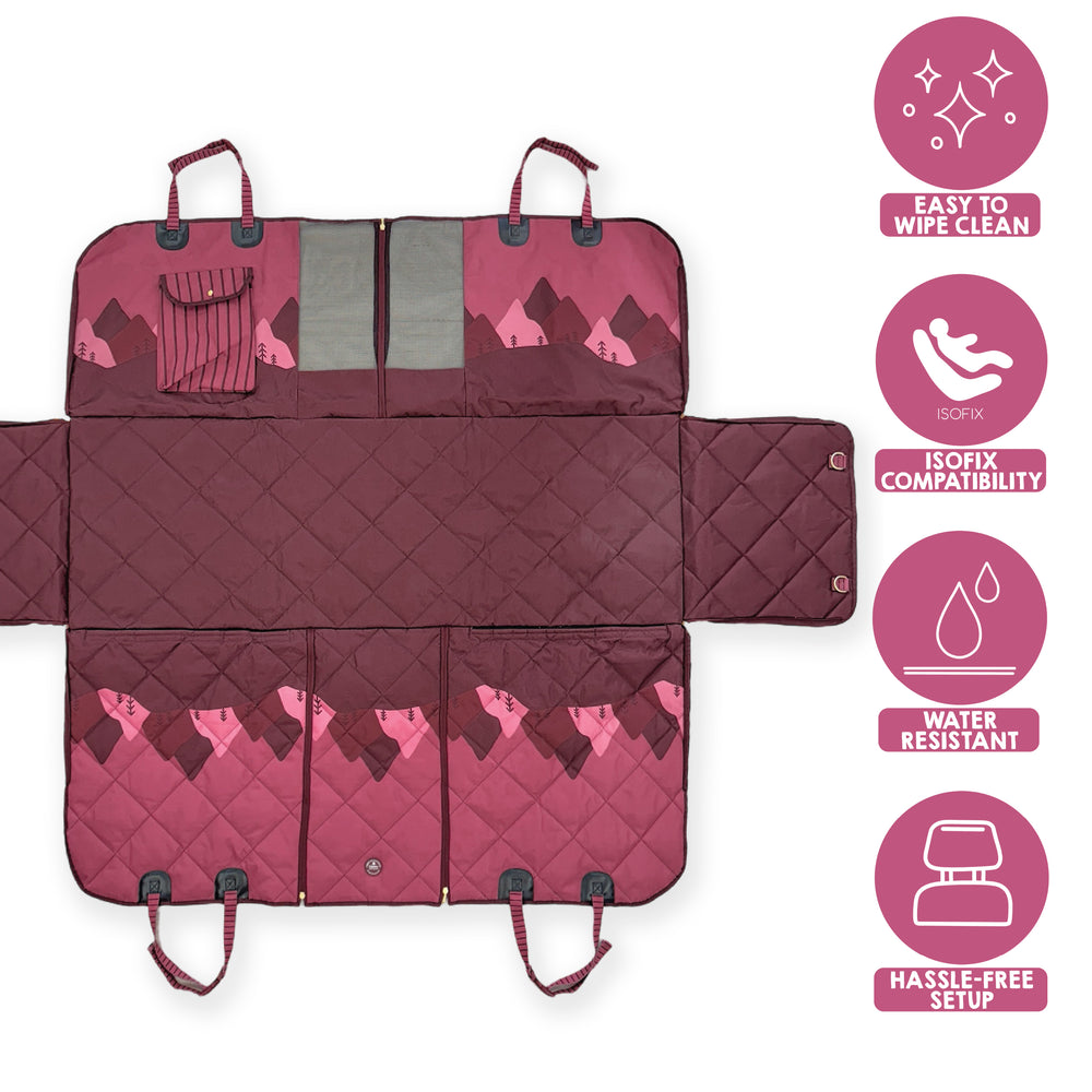 Car Seat Cover - Walkies Ready® Mulberry