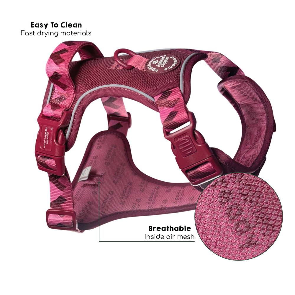 Tough Trails™ Harness - Walkies Ready® Mulberry