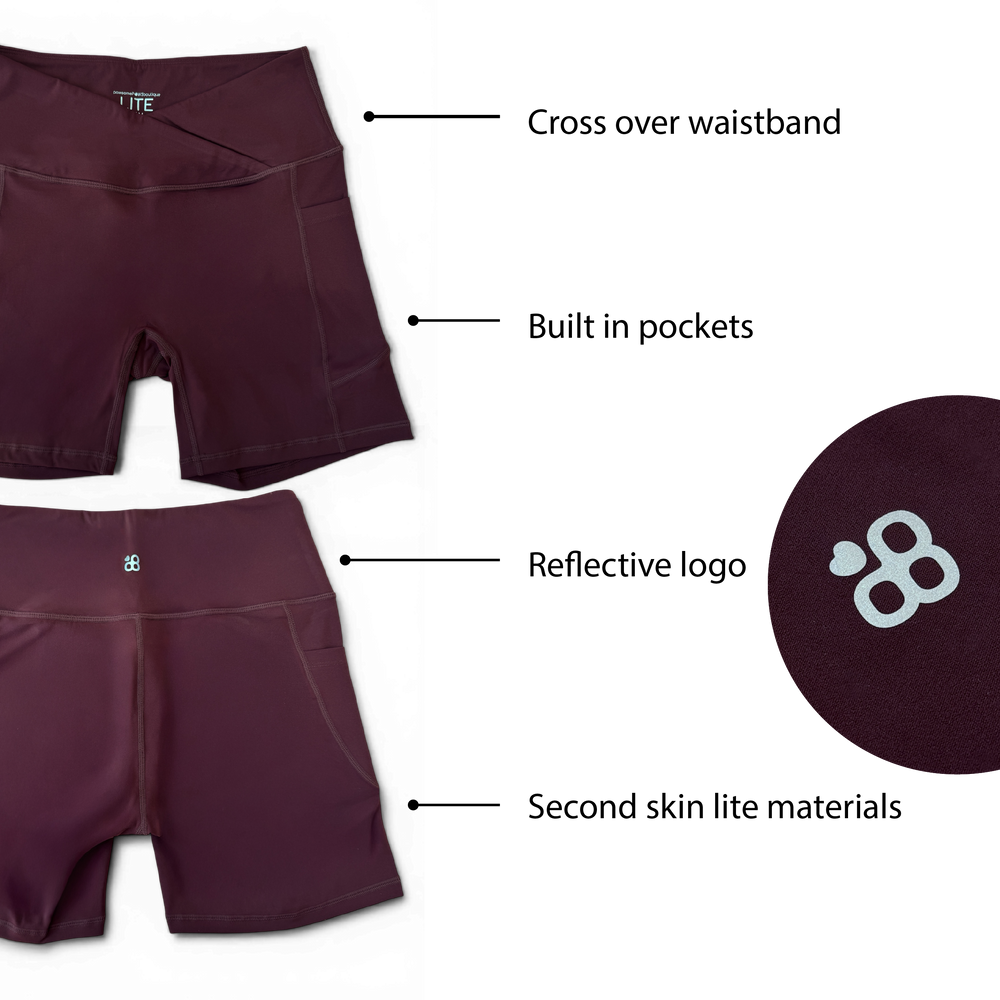 Lite Cycling Shorts - Mulberry