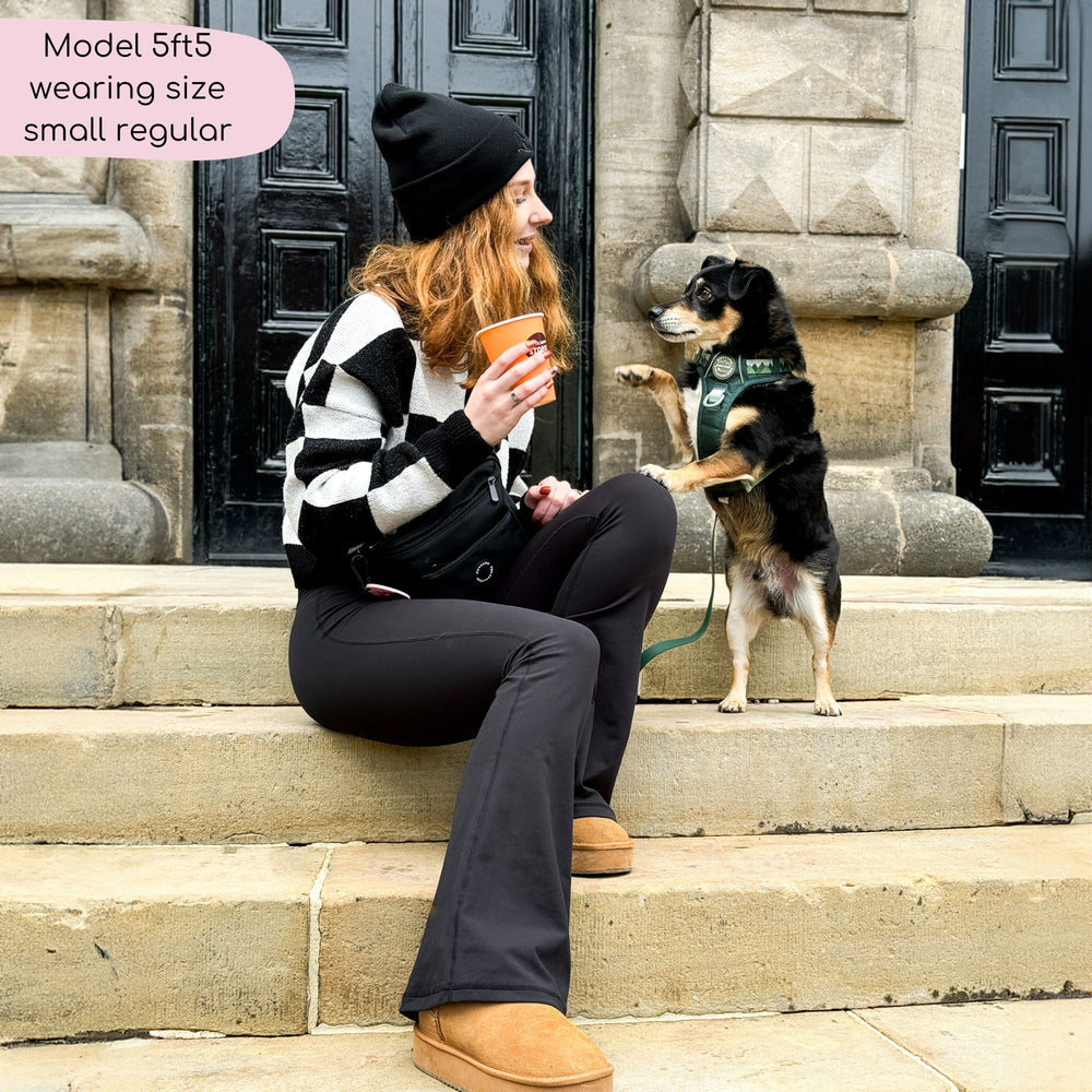 Flared Leggings - Black