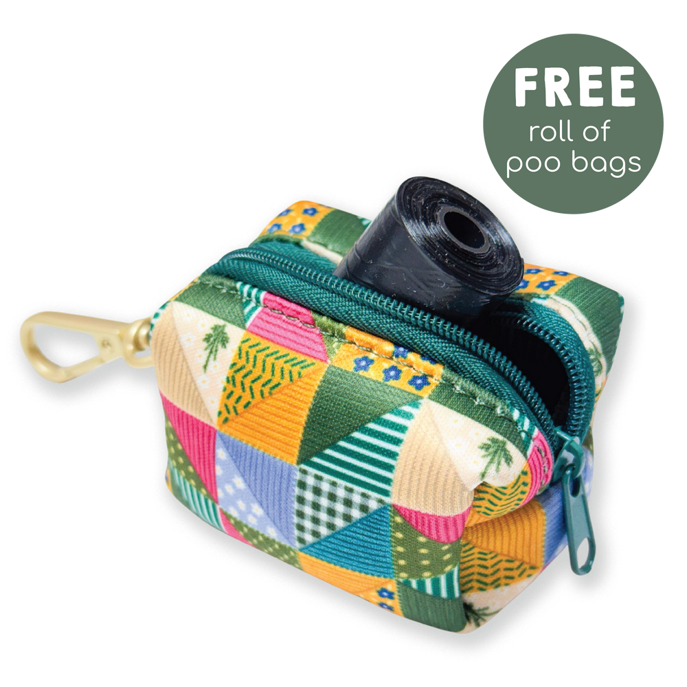 Poo Bag Holder - Patchwork