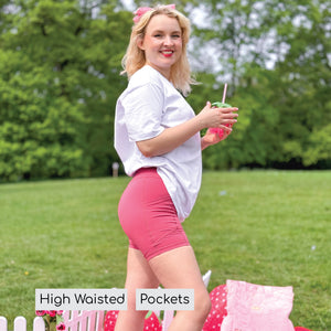 Walkies Ready® - Cycling Shorts - Raspberry Pink