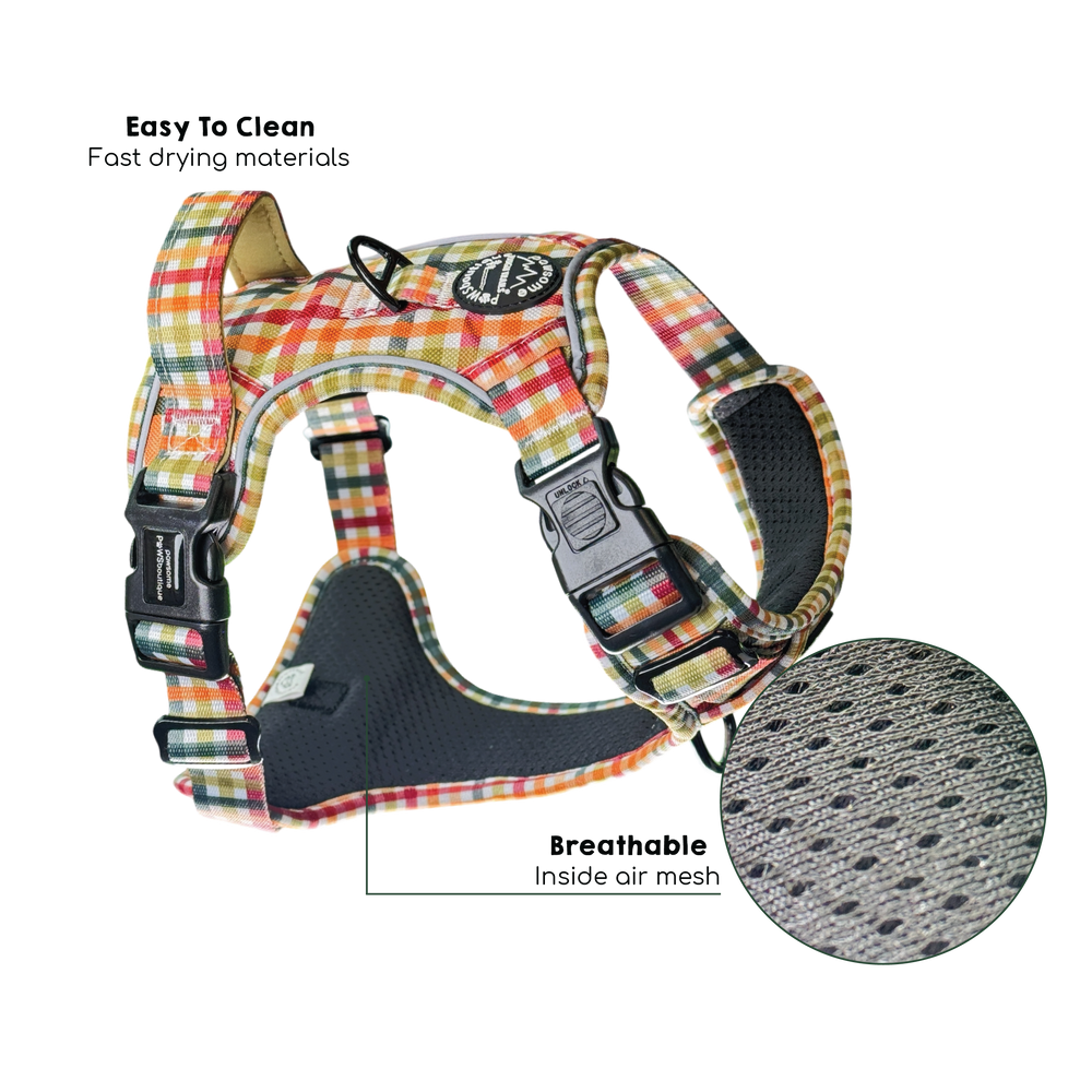 Tough Trails™ Harness - Plaid Pup