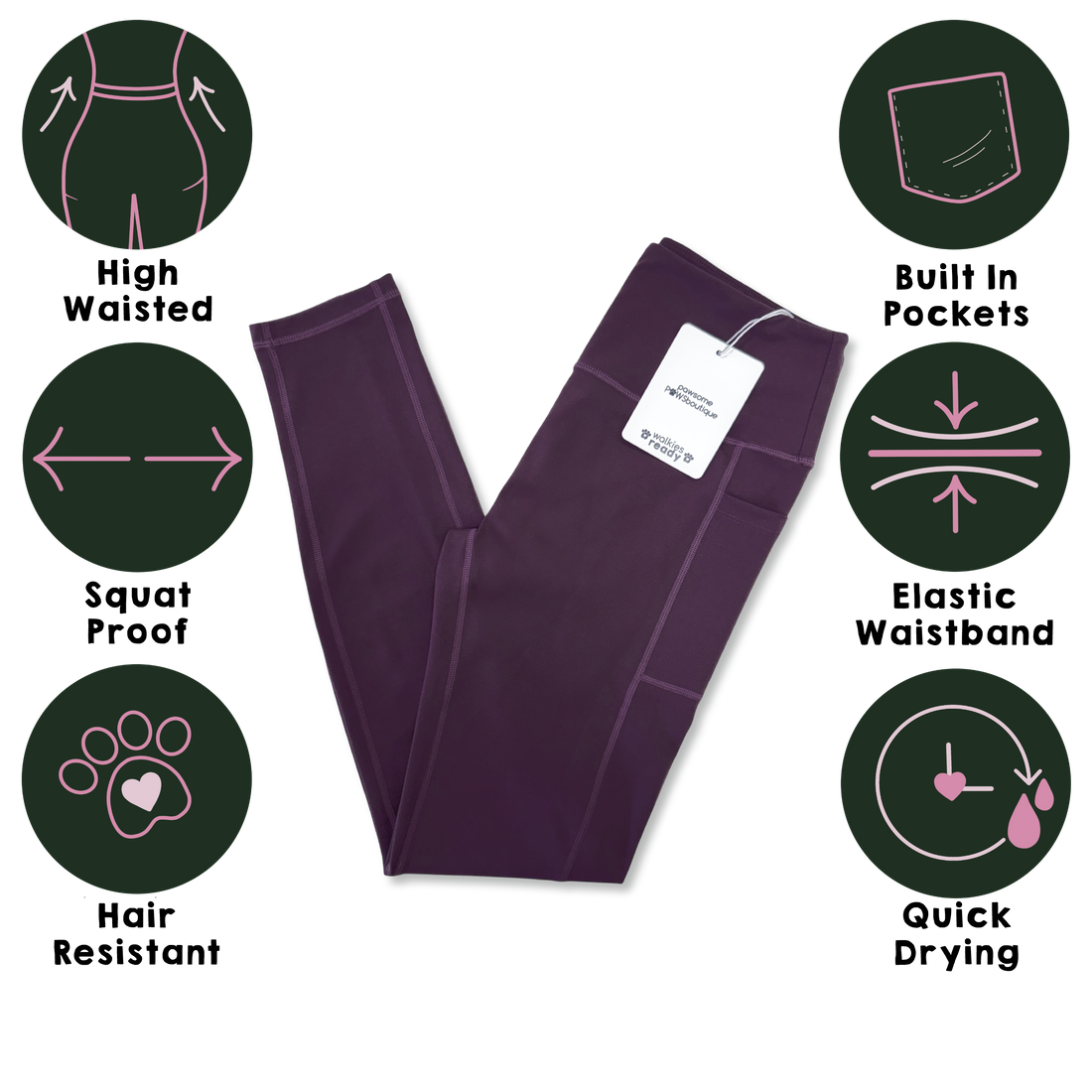 Plum Leggings & Purple/Lilac Fleece Bundle