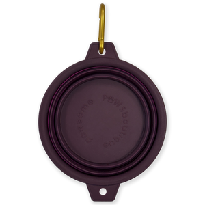 Collapsible Dog Bowl -Plum