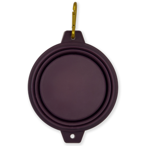 Collapsible Dog Bowl -Plum