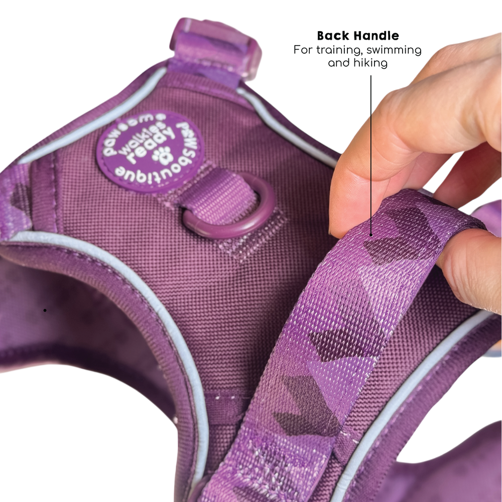 Tough Trails™ Harness - Walkies Ready® Plum